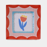 Ceramic Frame - Red Scallop