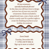 Sparkles & String: Holiday Ornaments
