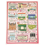 Rom Com City Map - 500 Piece Jigsaw Puzzle