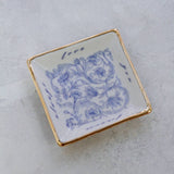 Love You Trinket Dish | Handmade Ceramic Ring Dish w/ 22k