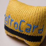 metro card plushie knitted rattle