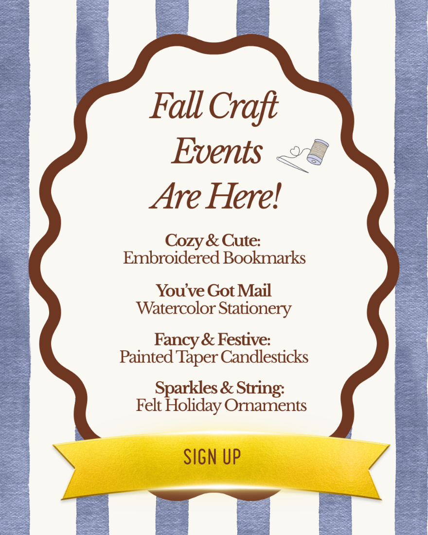a flyer announcing fall events