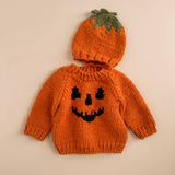 Jack-o-lantern Pumpkin Hat Baby Thanksgiving Fall Halloween