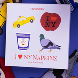 I Love NY Cocktail Napkins (linen)