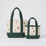 DOGS Embroidered Corduroy Canvas Tote Bag
