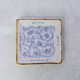 Love You Trinket Dish | Handmade Ceramic Ring Dish w/ 22k