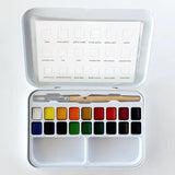 Watercolor Paint Set - 18 Colors with Brush