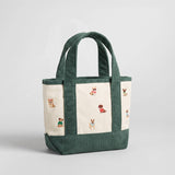 DOGS Embroidered Corduroy Canvas Tote Bag