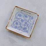 Love You Trinket Dish | Handmade Ceramic Ring Dish w/ 22k