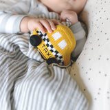 Organic Baby Taxi Rattle Toy
