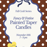 Fancy & Festive: Painted Taper Candles