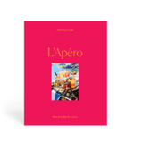 'L'Apéro' themed puzzle with a pink cover and image of food on a white background