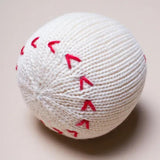 Baseball Rattle Organic Baby Toy