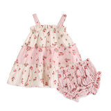 Tiered Floral Baby Dress + Bloomer