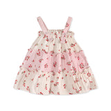 Tiered Floral Baby Dress + Bloomer